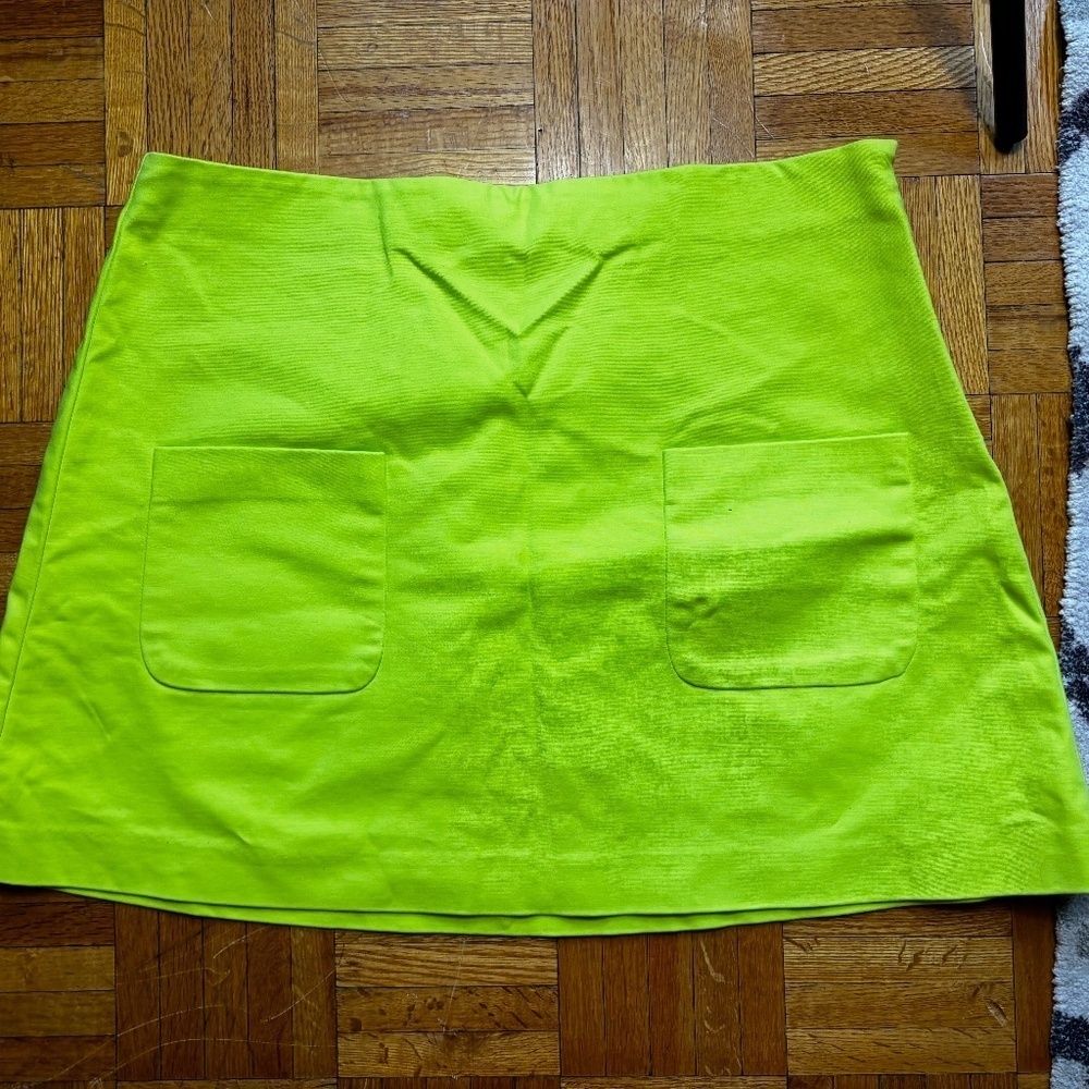 neon thrived ,mini skirt  -- 32 inch waist ! didnt know if I should label m or l